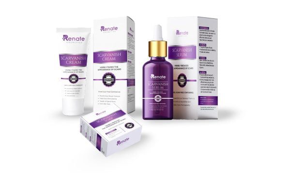 Complete Scar Removal Bundle: Renate ScarVanish - Best Stretch Mark and Scar Removal Cream